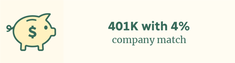 401K with 4% company match