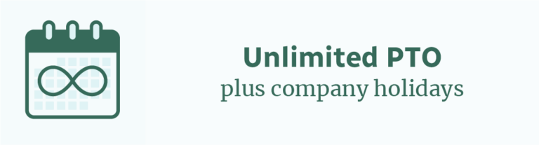 unlimited PTO plus company holidays